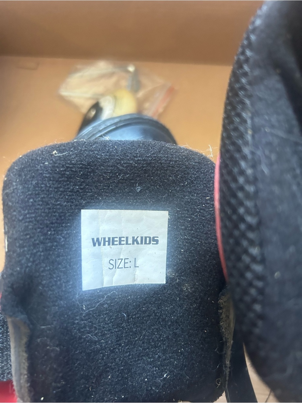 Kids' Black and Red Skate Sneakers - Size L